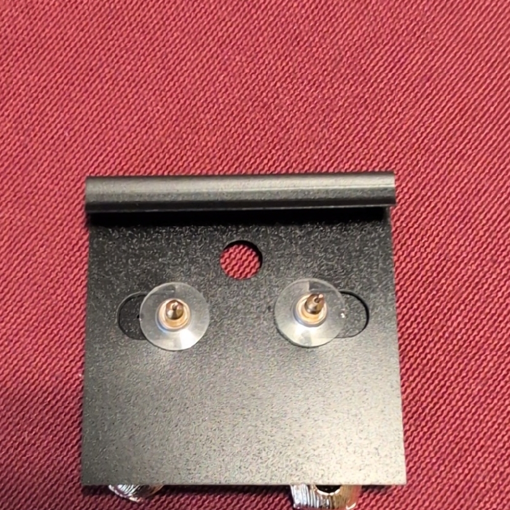 Saks Fifth Avenue Black Teardrop Snowflake Crystal Drop Earrings - Picture 3 of 3